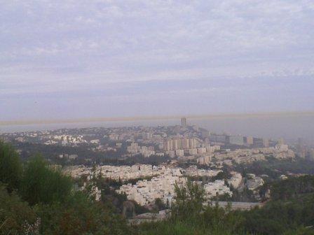 אינברסיה בשעות בוקר מוקדמות, מעל מפרץ חיפה,2009